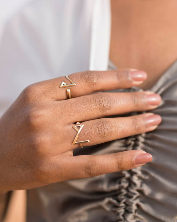 Meem Ring - Geo Letters