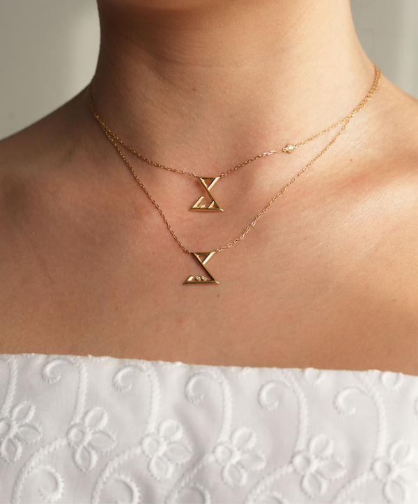 Saad necklace - Geo Letters
