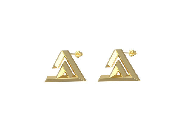 Ha earring- Geo letters