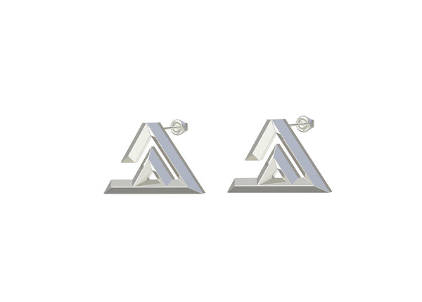 Ha earring- Geo letters