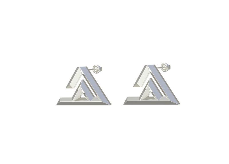 Ha earring- Geo letters