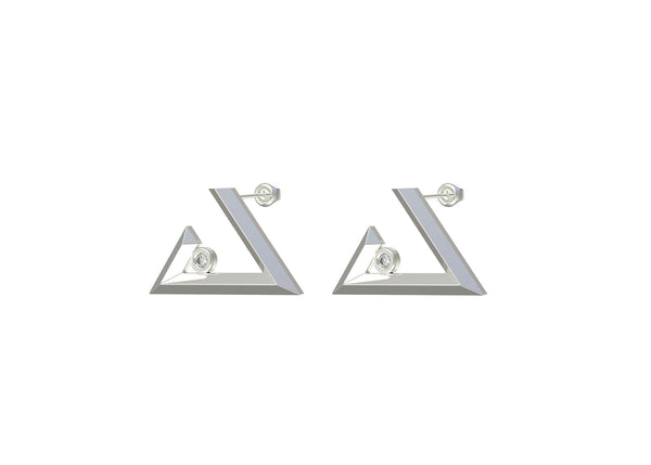 Noon earring- Geo letters