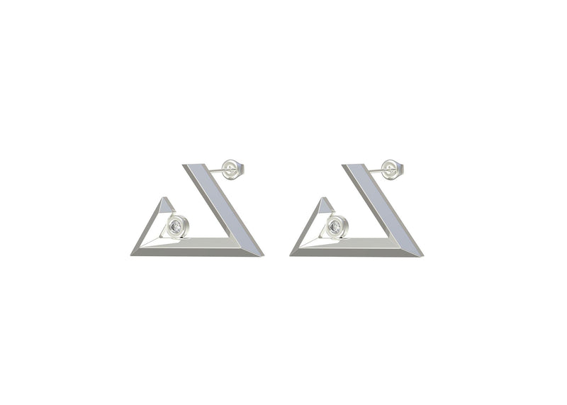 Noon earring- Geo letters