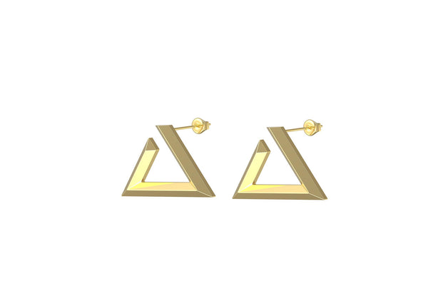 Laam earring- Geo letters