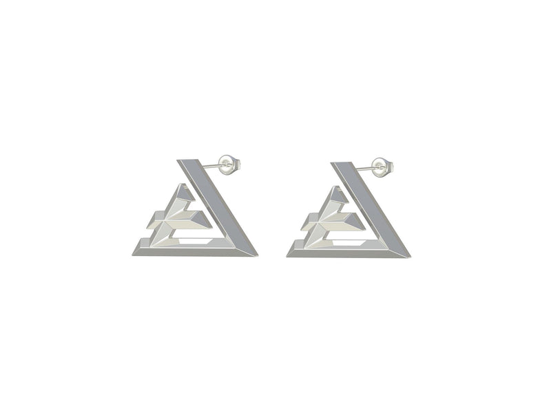 Kaaf earring- Geo letters