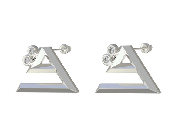 Ghaf earring - Geo letters
