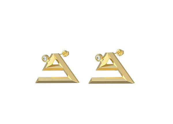 Faa earring- Geo letters