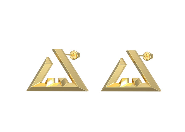 Seen earring - Geo letters