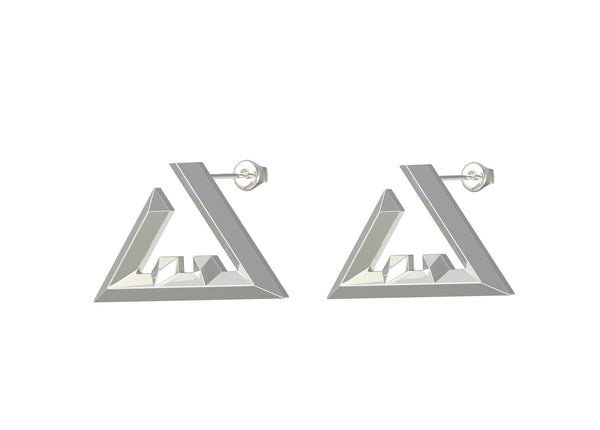 Seen earring - Geo letters