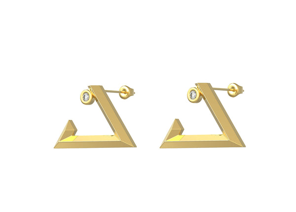 Thal earring - Geo letters