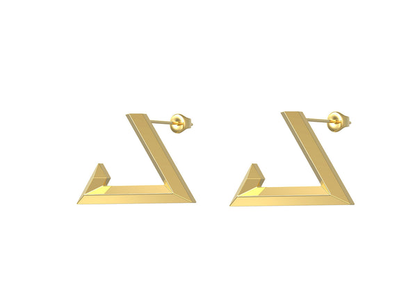 Raa earring- Geo letters