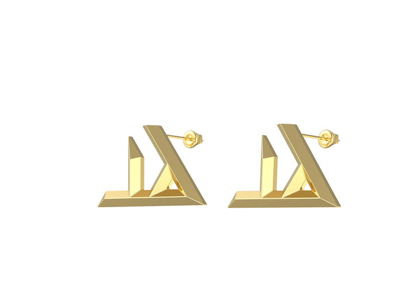 Taad earring- Geo letters