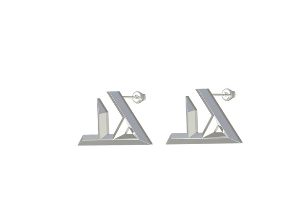 Taad earring- Geo letters