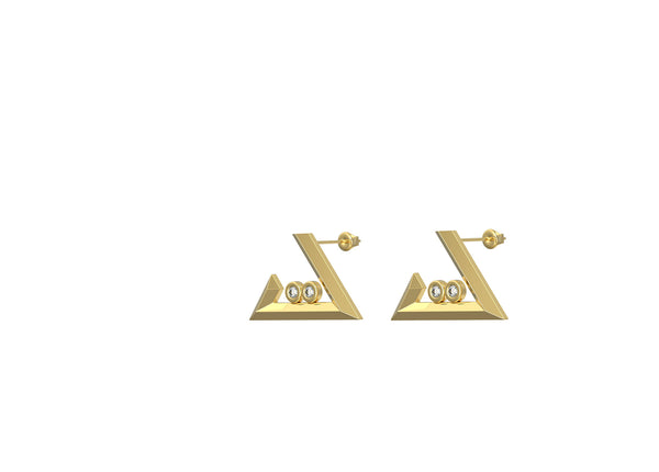 Taa earring - Geo letters