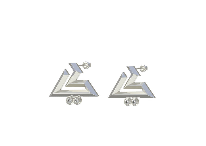 Yaa earring- Geo letters