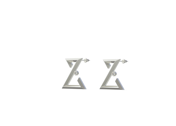 Jeem earring- Geo letters