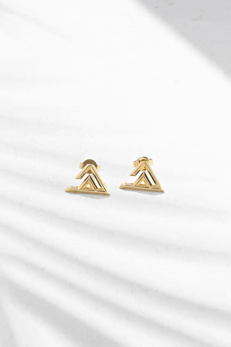 Ha earring- Geo letters