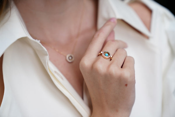 Mother's love ring - Turquoise
