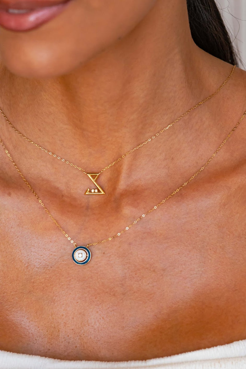 TAA necklace - Geo Letters