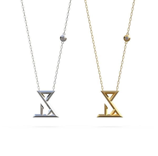 Taad necklace-geo letters
