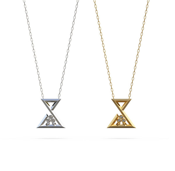 Sheen necklace - Geo Letters