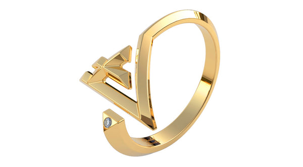 Kaaf Ring - Geo Letters